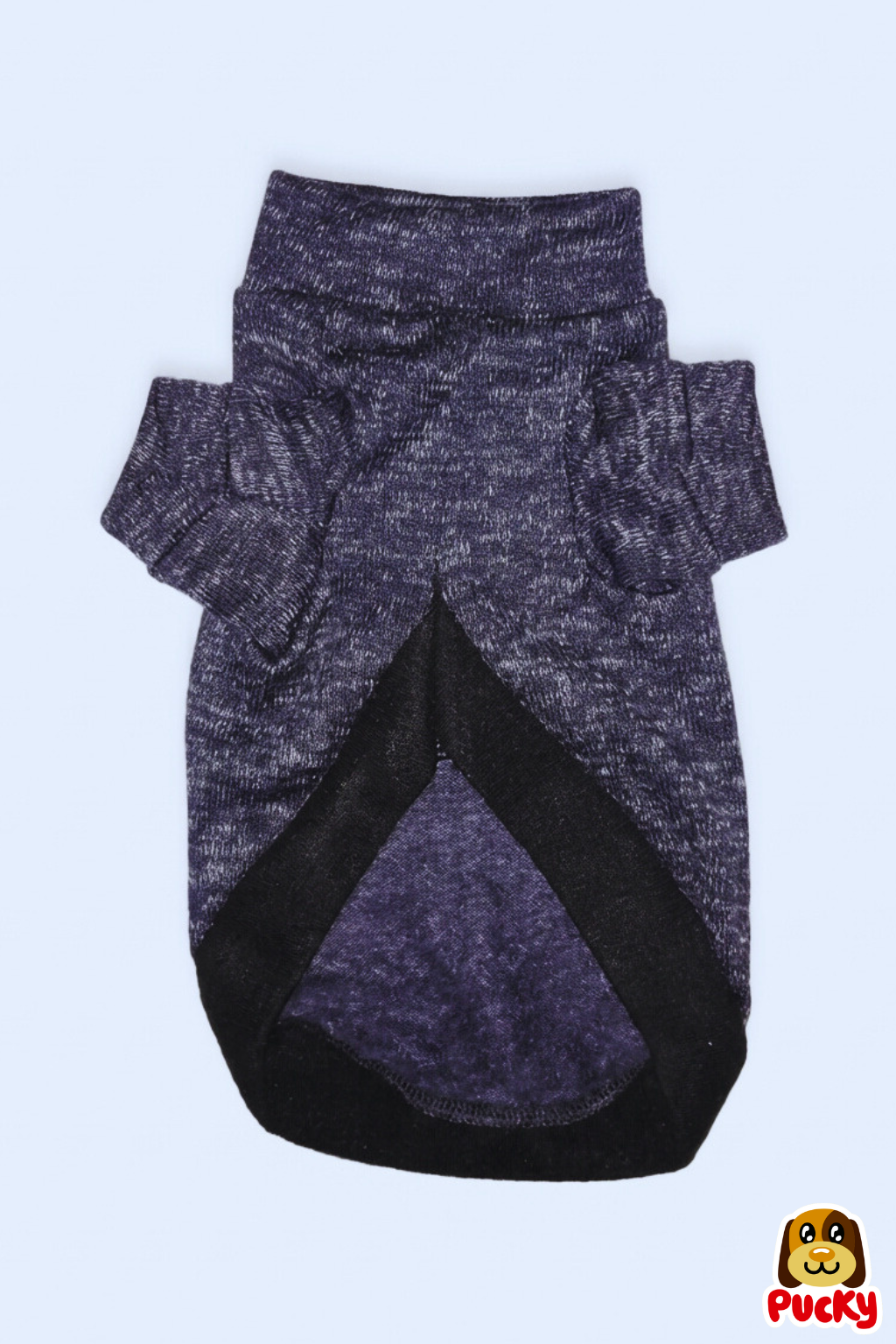 Suéter cuello de tortuga azul marino