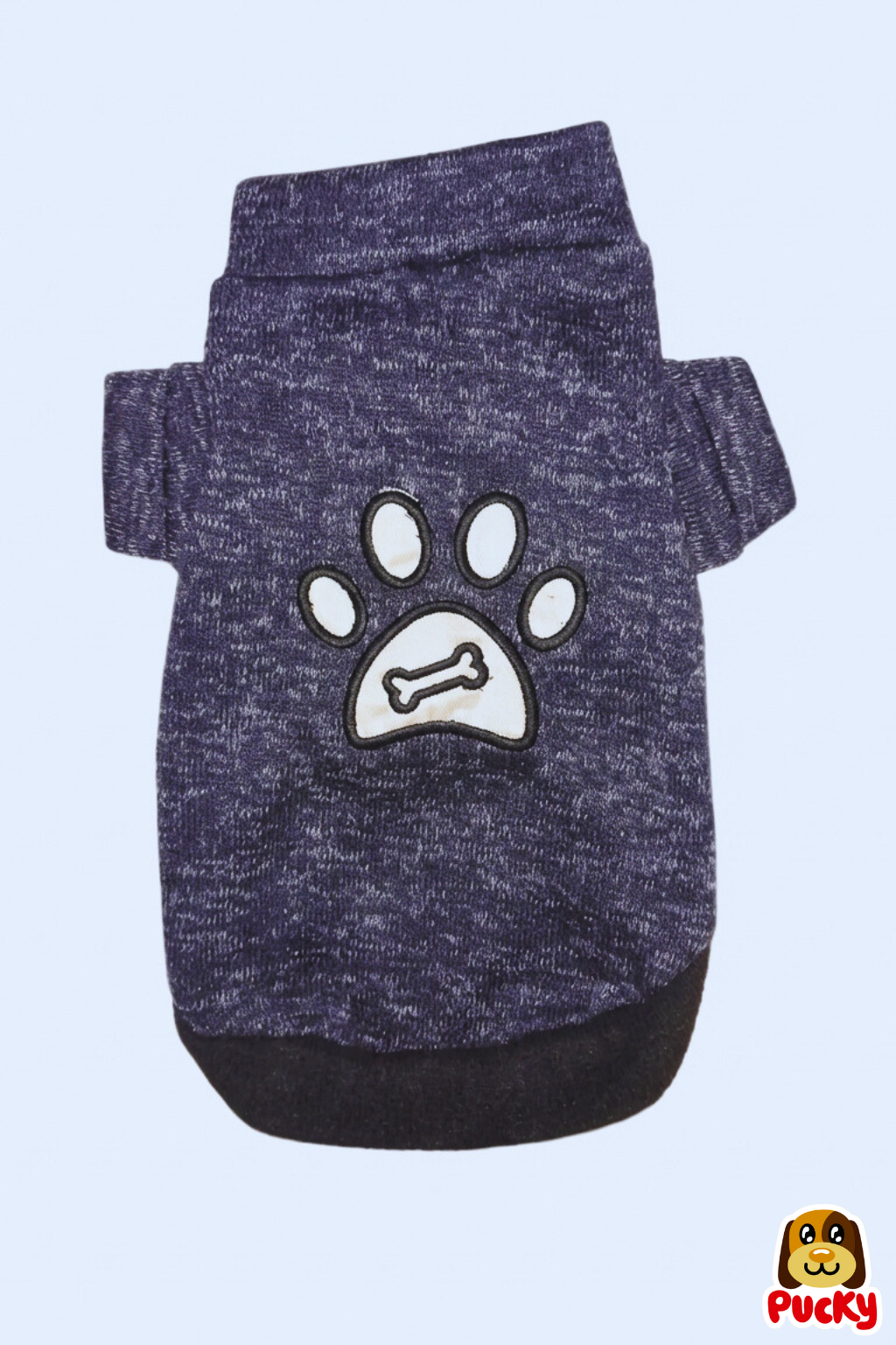 Suéter cuello de tortuga azul marino