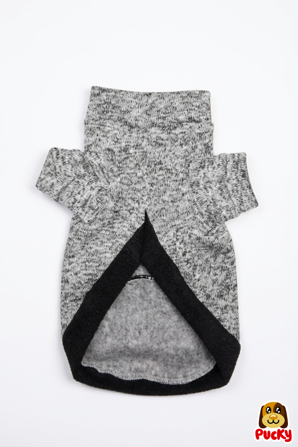 Suéter cuello de tortuga gris claro