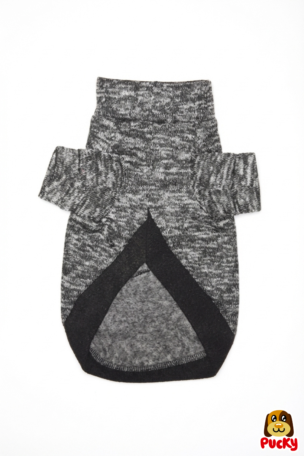 Suéter cuello de tortuga gris