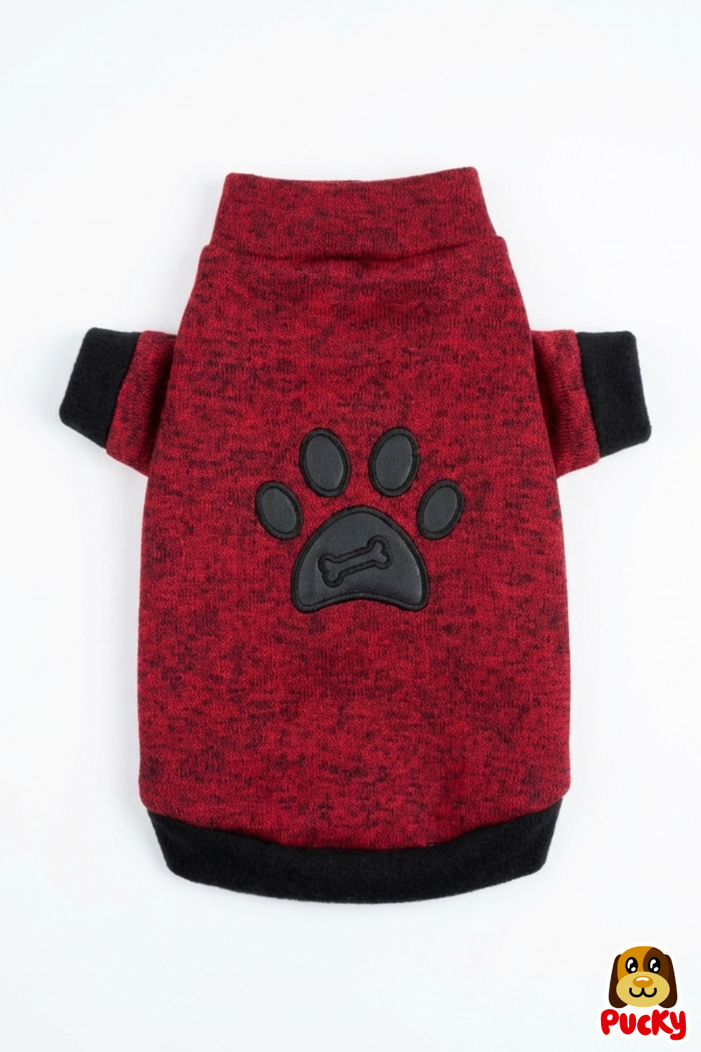 Suéter cuello de tortuga rojo